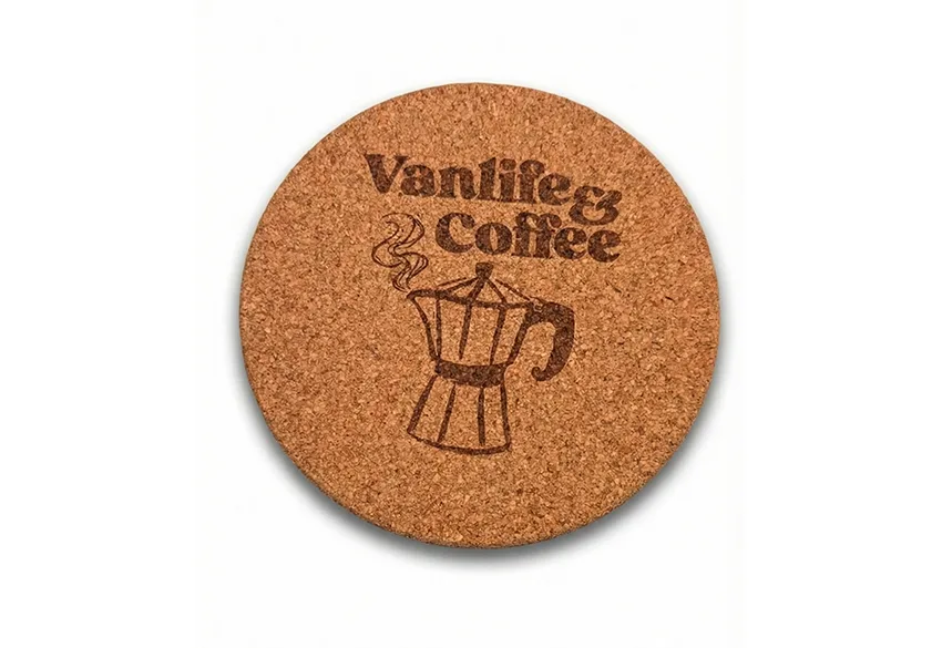 Salvamanteles de corcho “Vanlife & Coffee”