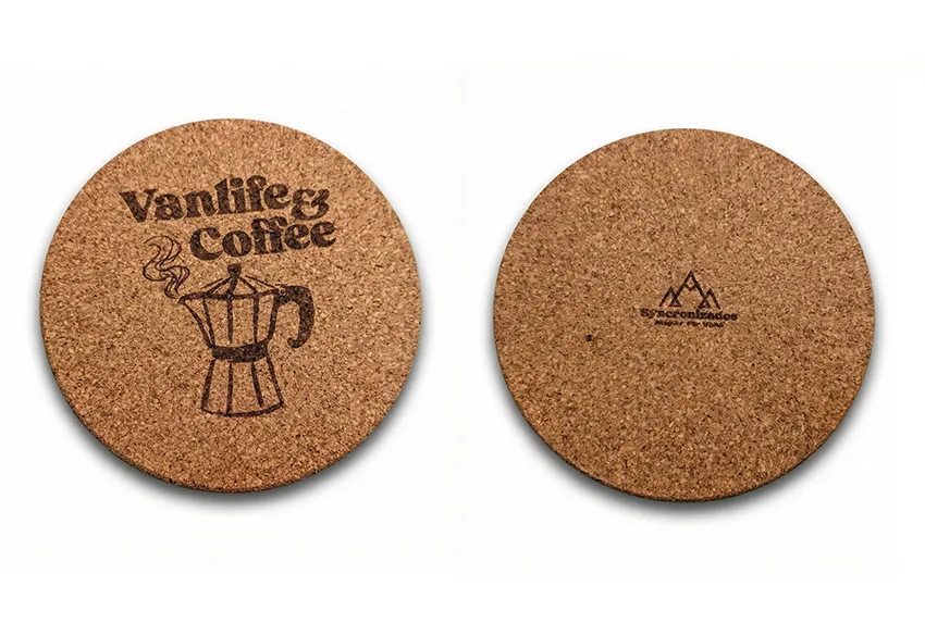 Salvamanteles de corcho “Vanlife & Coffee”